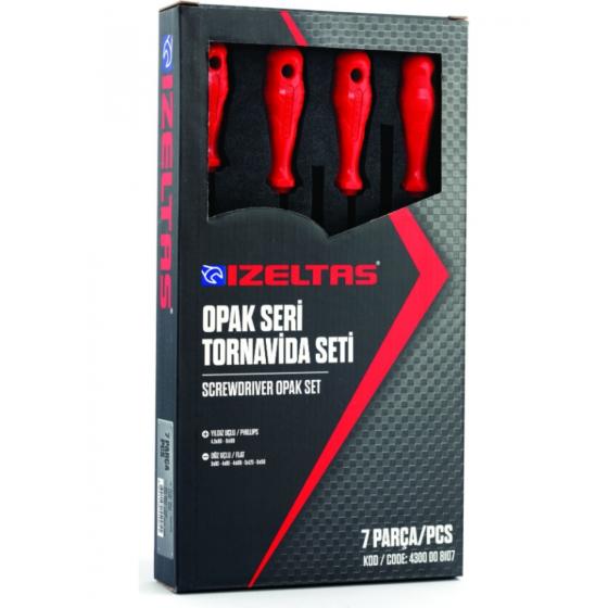 İzeltaş Opak Seri Tornavida Seti 7 Parça 4300008107