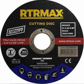 Rtrmax İnox Kesme Diski 115x1.0x22 mm RDP11510