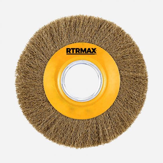 Rtrmax Saçaklı Daire Tel Fırça 150 mm Rh23150